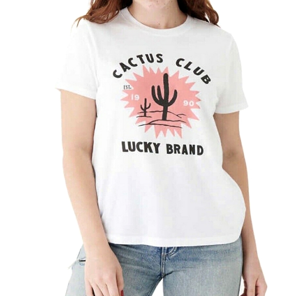 NWOT Lucky Brand Cactus Club Graphic Tee